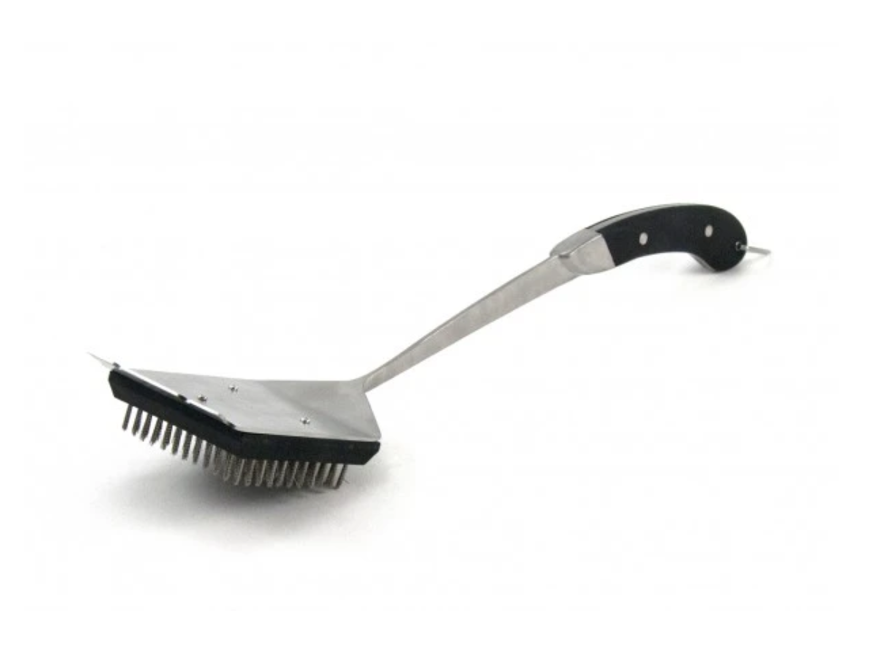 GrillPro Heavy Duty Long Bristle Grill Cleaning Brush with Tooth Scraper