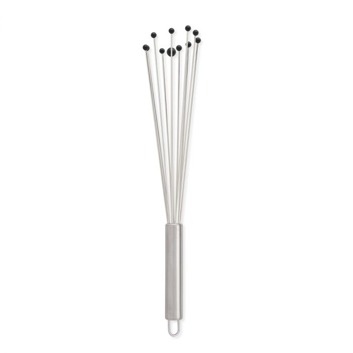  Fox Run 10 Stainless Steel Flat Roux Whisk - 4 Wire