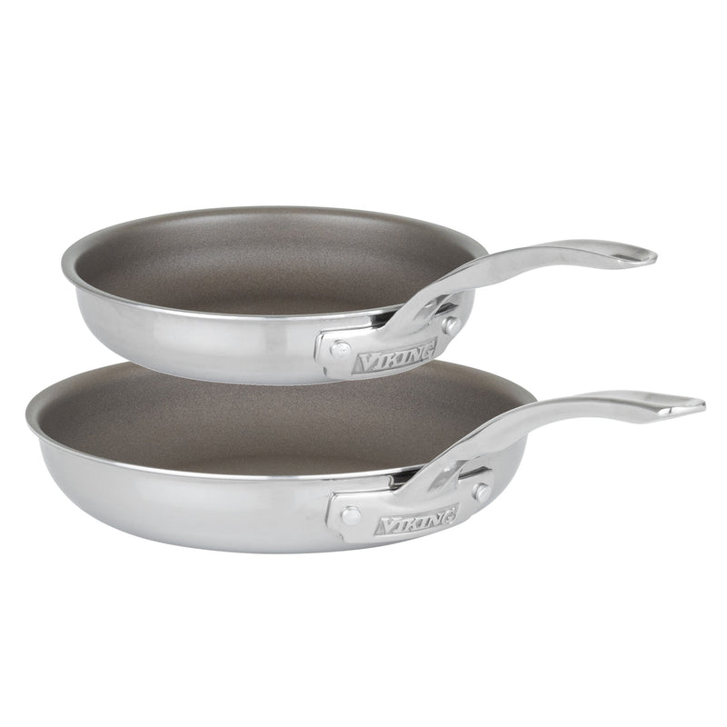 Load image into Gallery viewer, Viking PureGlide Pro 3-Ply 2-Piece Fry Pan Set 9.5" and 11"