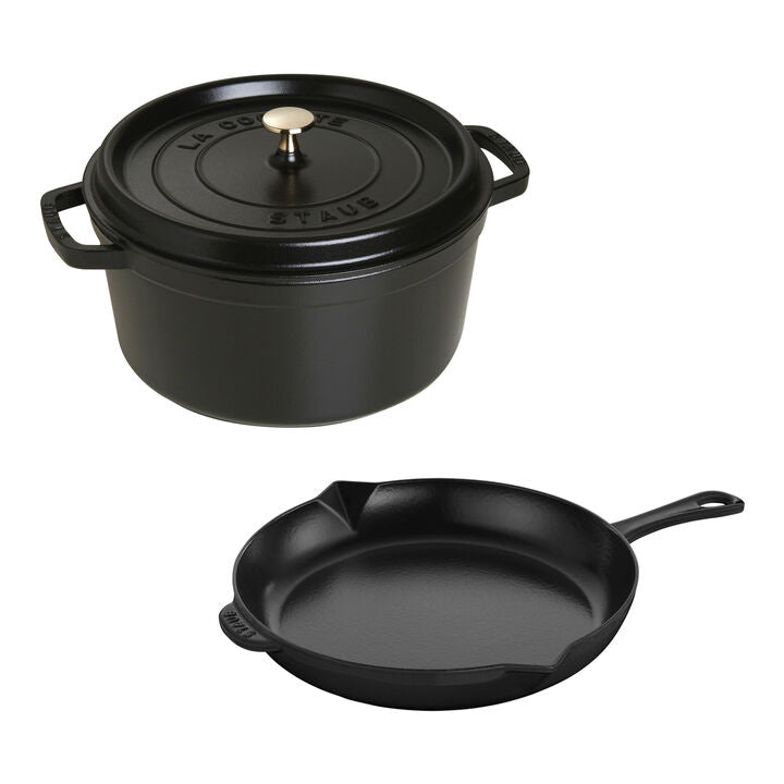 Staub 3pc Enameled Cast Iron Set – Atlanta Grill Company