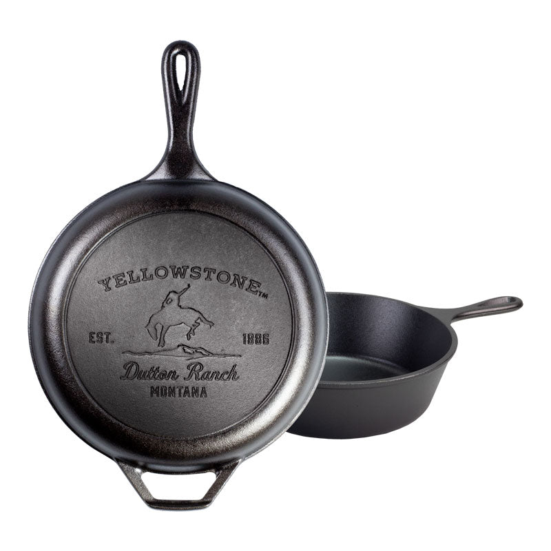 Lodge Yellowstone Cast Iron Steer Skillet, 12 in.