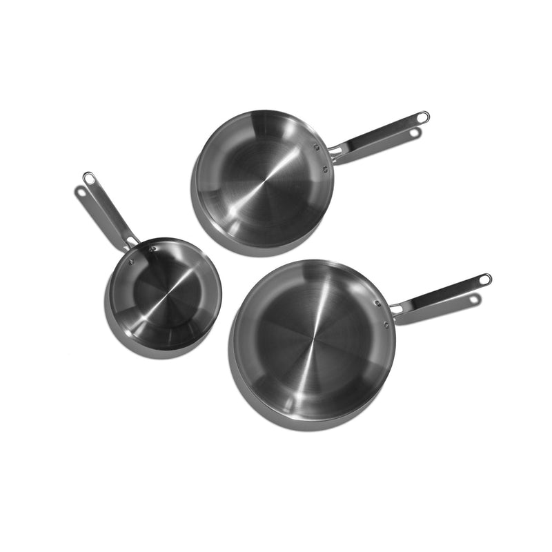 Load image into Gallery viewer, Heritage Steel Eater Series 3 Piece Fry Pan Set