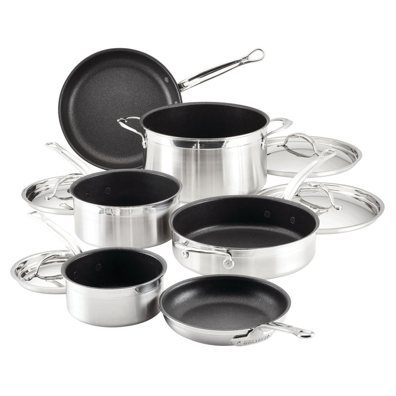 Load image into Gallery viewer, Hestan ProBond Professional Clad Stainless Steel TITUM® Nonstick Ultimate Cookware Set, 10-Piece