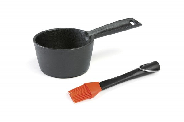 Cast Iron Melting Pot and Silicone Brush | Lodge Cast Iron