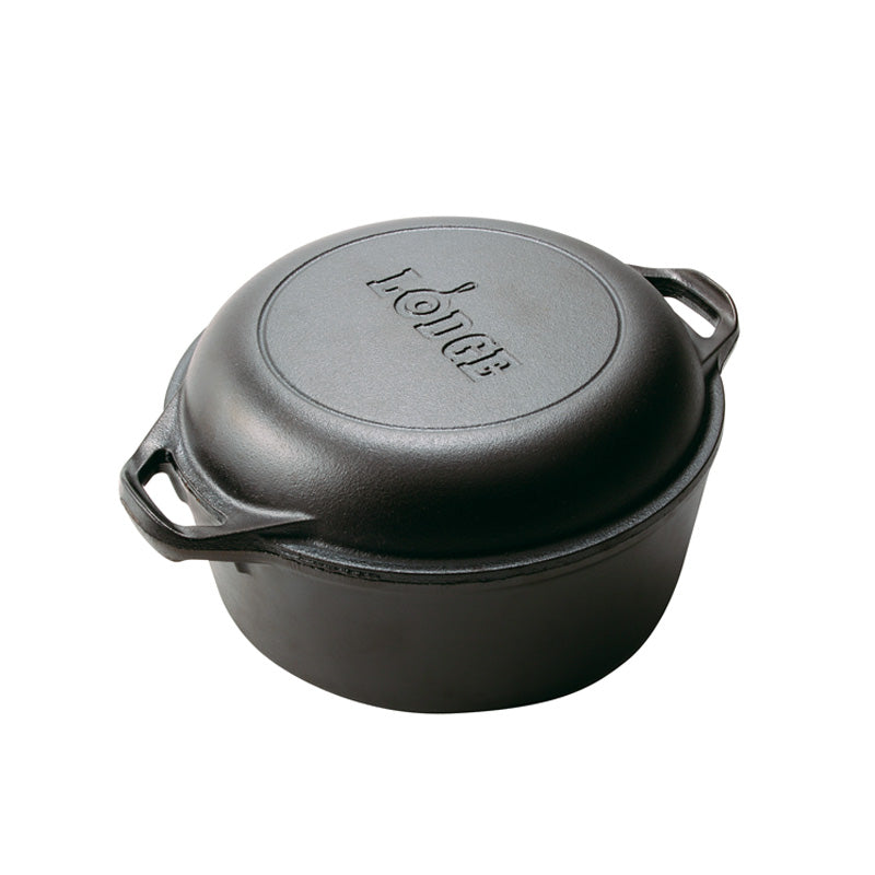 5 qt. Cast Iron Dutch Oven with Lid and Spiral Bail Handle