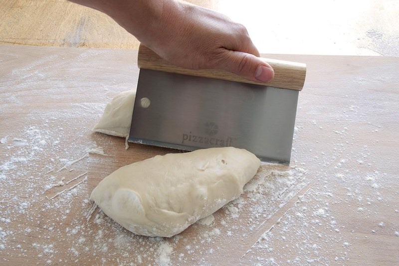 Load image into Gallery viewer, Pizzacraft Acacia Wood Pizza Dough Scraper
