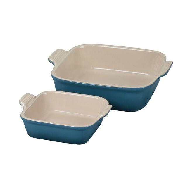 Load image into Gallery viewer, Le Creuset Heritage Square Baking Dishes, Set of 2
