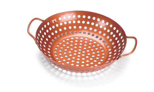 Outset Round Grill Wok Copper Nonstick