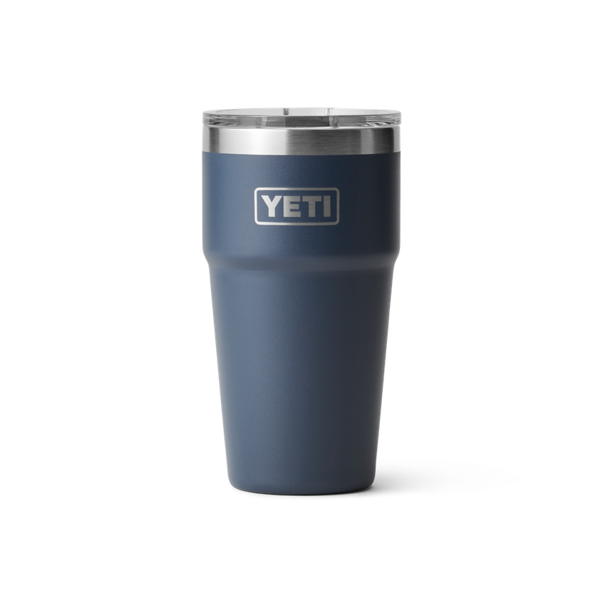 YETI Rambler 16 oz Stackable Pint, Vacuum Insulated, Stainless  Steel with MagSlider Lid, Navy: Tumblers & Water Glasses