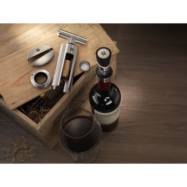 Load image into Gallery viewer, Zwilling 4-pc Sommelier 18/10 Stainless Steel Wine Tool Set

