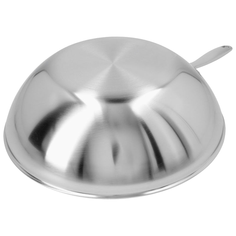 Load image into Gallery viewer, Zwilling Demeyere 12-inch 18/10 Stainless Steel Flat Bottom Wok
