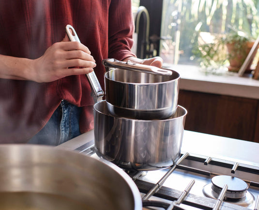 Joseph Joseph Space Steel Folding Handle 6-Piece Saucepan Set