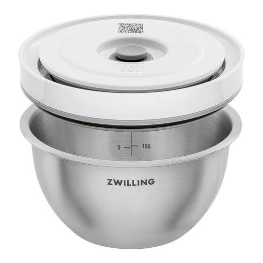 ZWILLING Fresh & Save Vacuum bowl set S/M/L / 6-pc, stainless steel, silver-white *Flash Sale