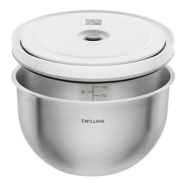 Load image into Gallery viewer, ZWILLING Fresh &amp; Save Vacuum bowl set S/M/L / 6-pc, stainless steel, silver-white *Flash Sale
