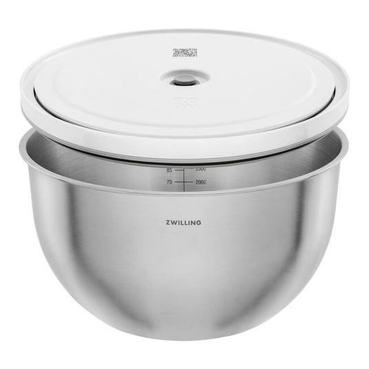 ZWILLING Fresh & Save Vacuum bowl set S/M/L / 6-pc, stainless steel, silver-white *Flash Sale