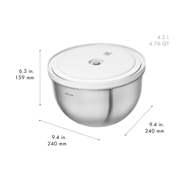 Load image into Gallery viewer, ZWILLING Fresh &amp; Save Vacuum bowl set S/M/L / 6-pc, stainless steel, silver-white *Flash Sale
