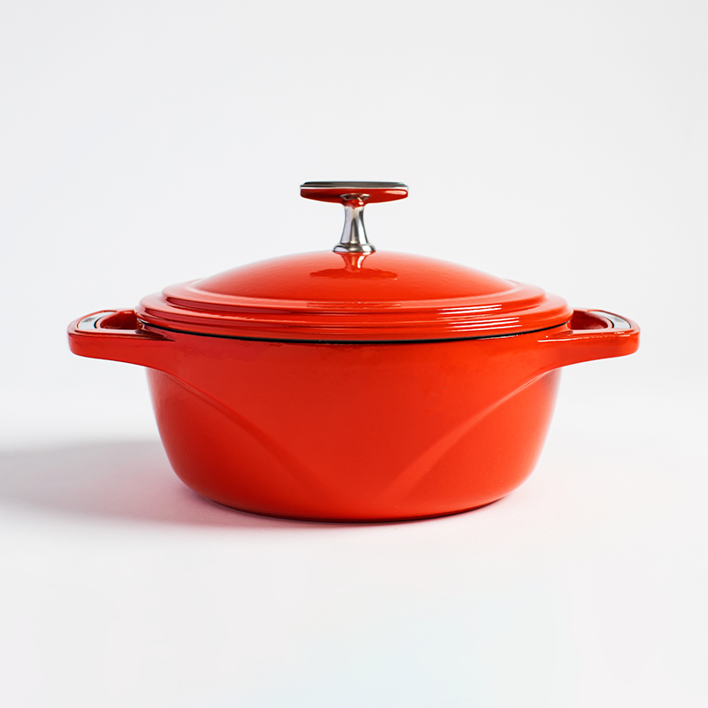 Load image into Gallery viewer, Lodge USA Enamel™ 4.5 Qt. Enameled Cast Iron Dutch Oven Black Friday Sale
