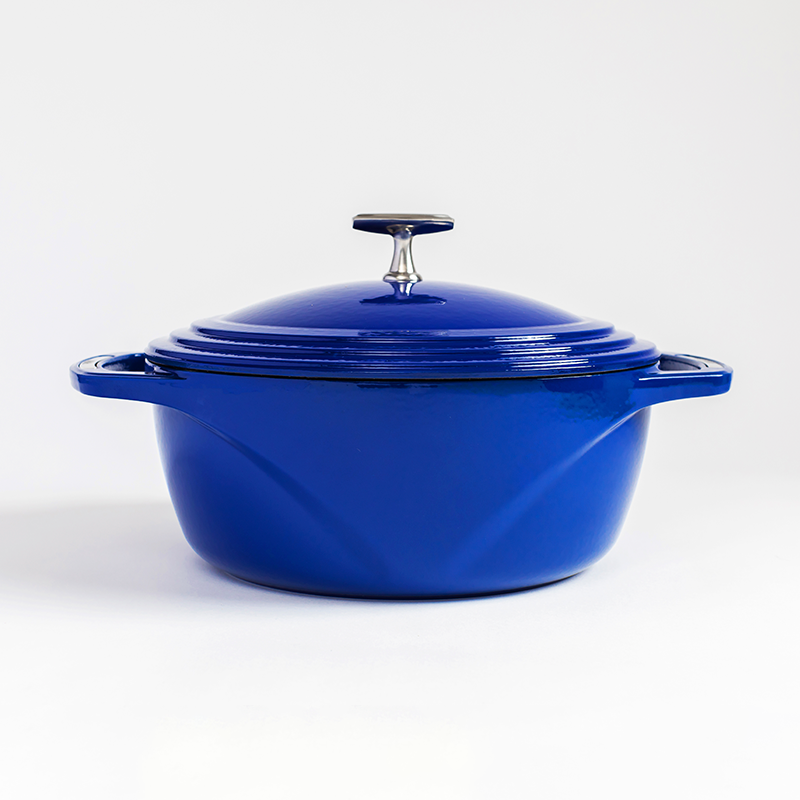 Load image into Gallery viewer, Lodge USA Enamel™ 6 Qt. Enameled Cast Iron Dutch Oven Black Friday Sale
