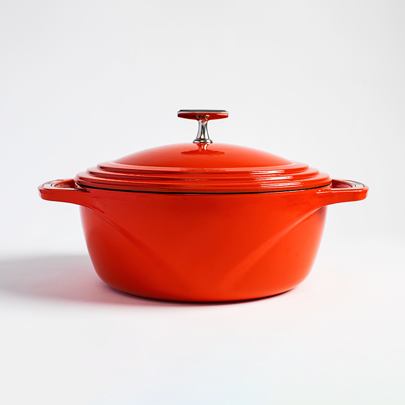 Load image into Gallery viewer, Lodge USA Enamel™ 6 Qt. Enameled Cast Iron Dutch Oven Black Friday Sale
