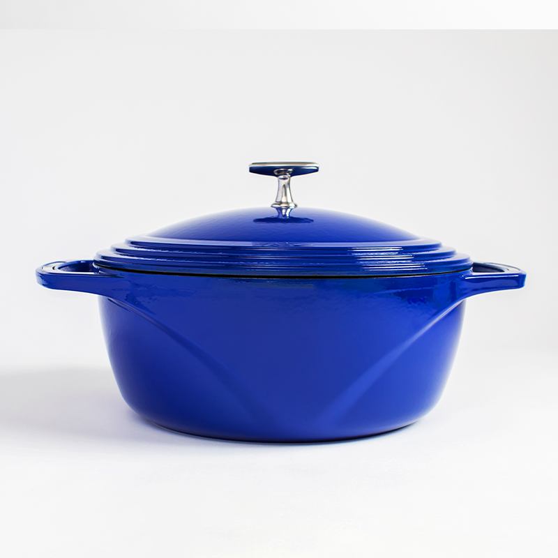 Load image into Gallery viewer, Lodge USA Enamel™ 7.5 Qt. Enameled Cast Iron Dutch Oven Black Friday Sale
