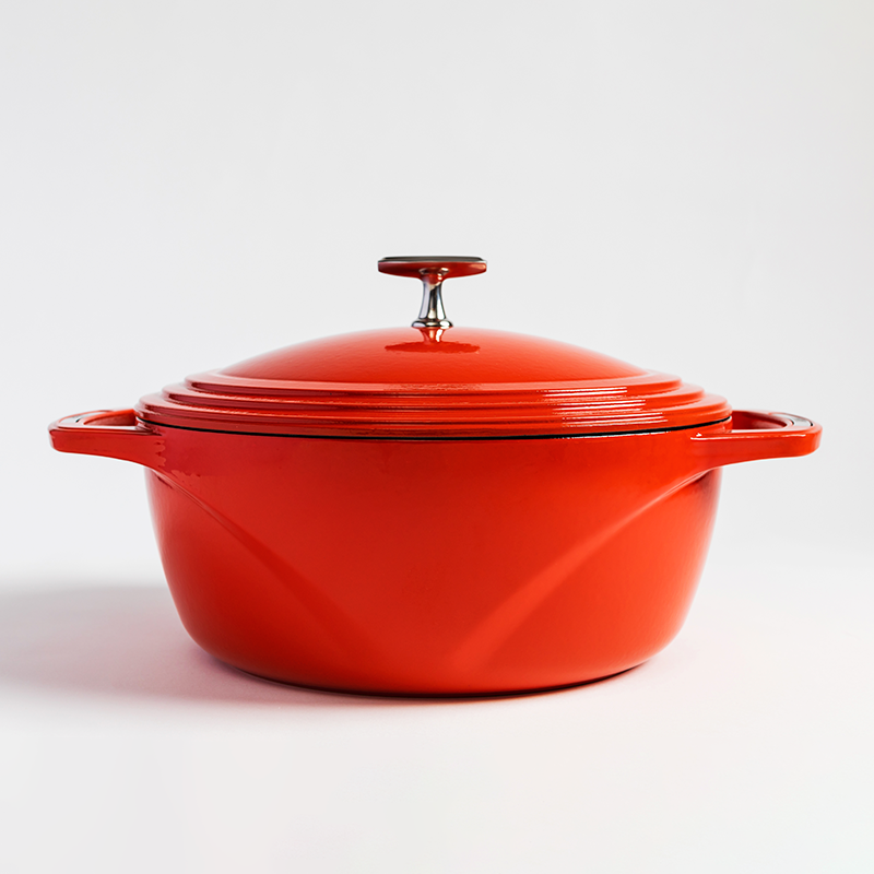 Load image into Gallery viewer, Lodge USA Enamel™ 7.5 Qt. Enameled Cast Iron Dutch Oven Black Friday Sale
