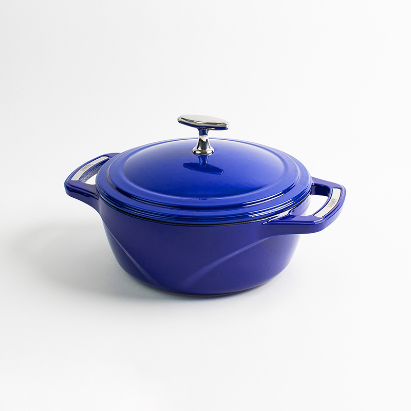 Load image into Gallery viewer, Lodge USA Enamel™ 3 Qt. Enameled Cast Iron Dutch Oven Black Friday Sale
