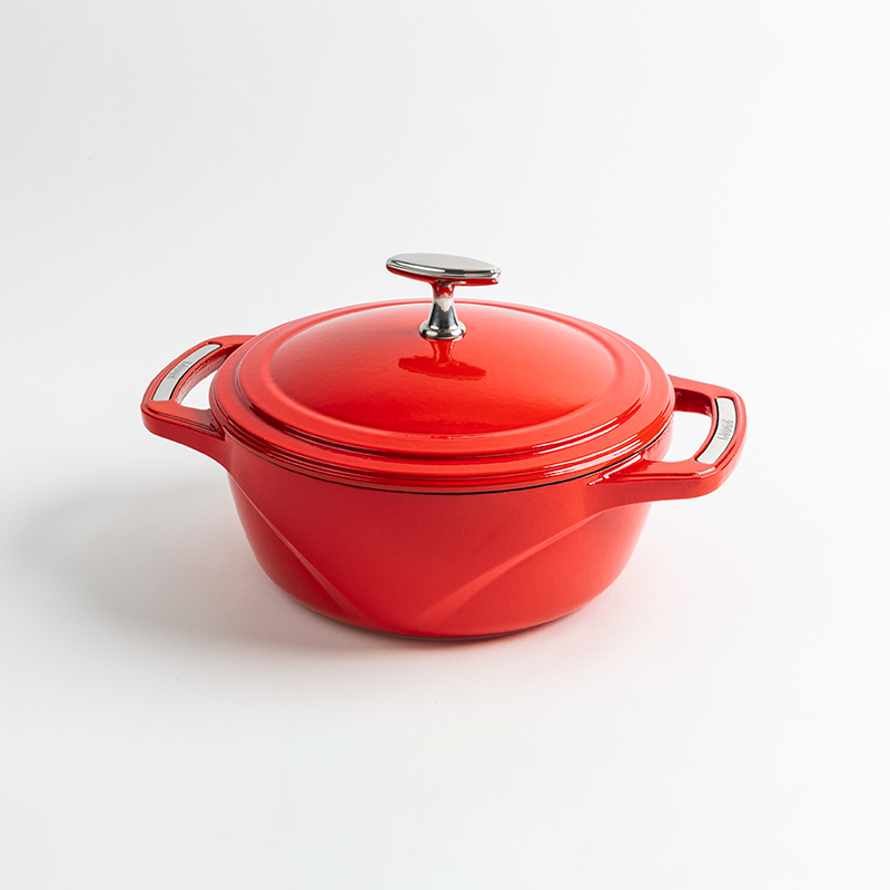 Load image into Gallery viewer, Lodge USA Enamel™ 3 Qt. Enameled Cast Iron Dutch Oven Black Friday Sale
