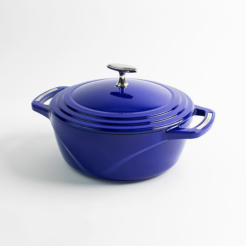 Load image into Gallery viewer, Lodge USA Enamel™ 4.5 Qt. Enameled Cast Iron Dutch Oven Black Friday Sale
