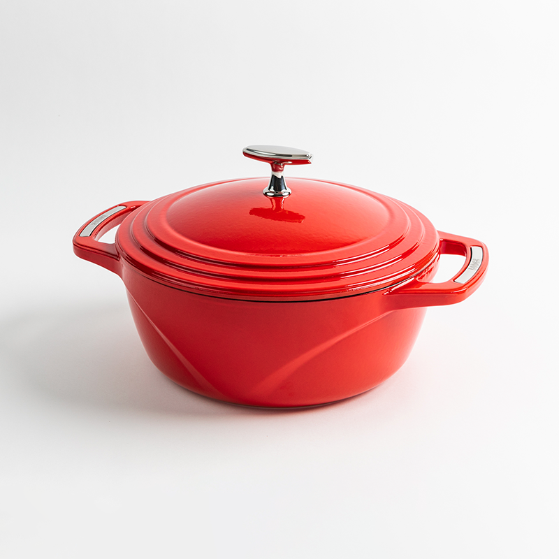 Load image into Gallery viewer, Lodge USA Enamel™ 4.5 Qt. Enameled Cast Iron Dutch Oven Black Friday Sale
