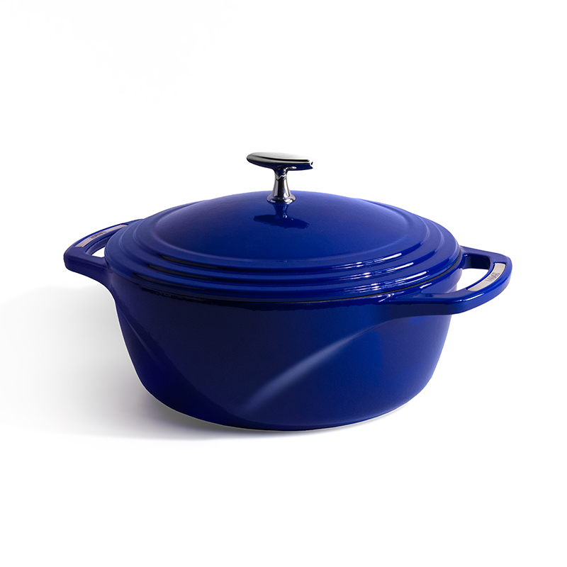 Load image into Gallery viewer, Lodge USA Enamel™ 6 Qt. Enameled Cast Iron Dutch Oven Black Friday Sale
