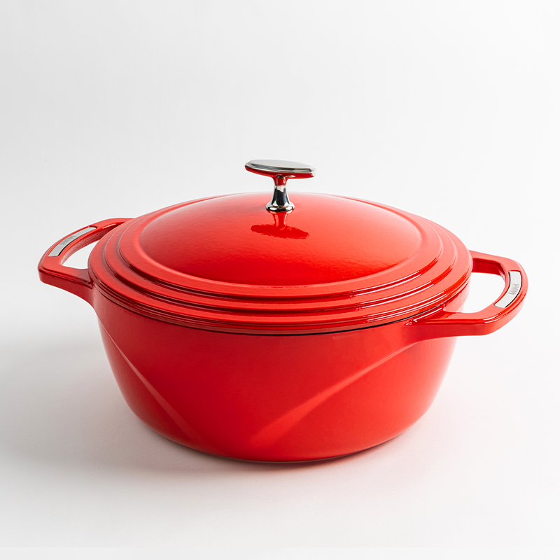 Load image into Gallery viewer, Lodge USA Enamel™ 7.5 Qt. Enameled Cast Iron Dutch Oven Black Friday Sale
