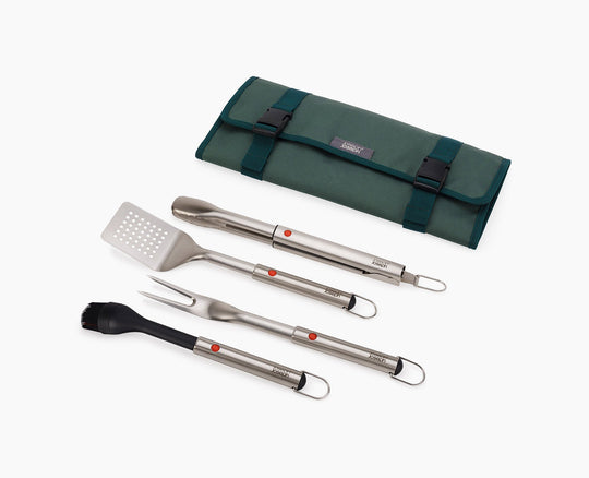 Joseph Joseph GrillOut™ 4-Piece Stainless-Steel BBQ Utensil Set with Storage Case
