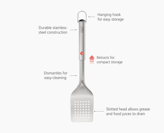 Joseph Joseph GrillOut™ Stainless-Steel BBQ Turner with Extending Handle