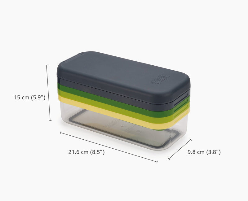 Load image into Gallery viewer, Joseph Joseph Multi-Prep™ Compact Multicolor 4-piece Grater &amp; Slicer
