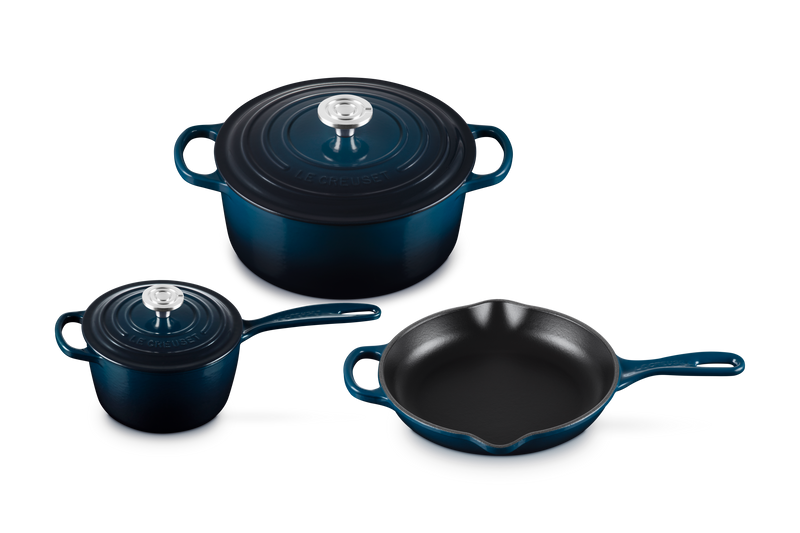 Load image into Gallery viewer, Le Creuset 5-Piece Signature Cast Iron Set
