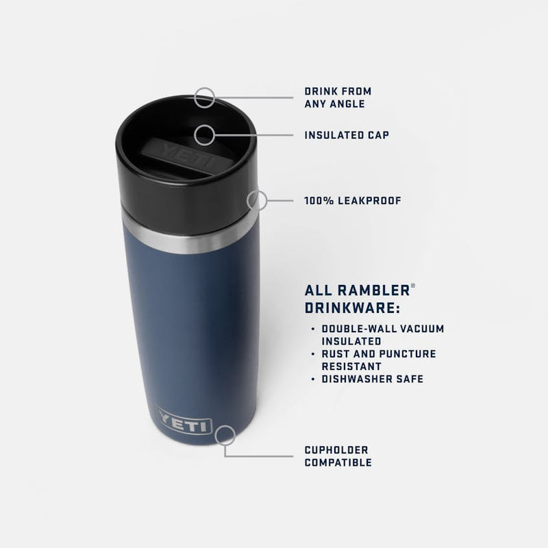 Load image into Gallery viewer, YETI Rambler 16 oz Travel Water Bottle with Commuter Cap
