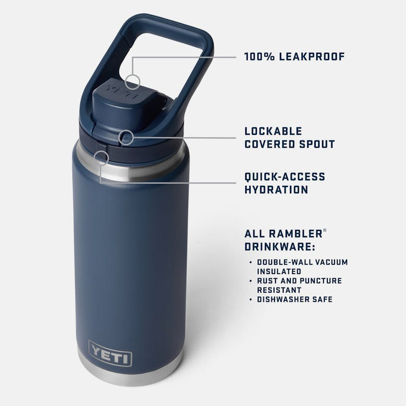 Load image into Gallery viewer, YETI Rambler 26 oz Bottle with Color-Matched Flip Chug Cap
