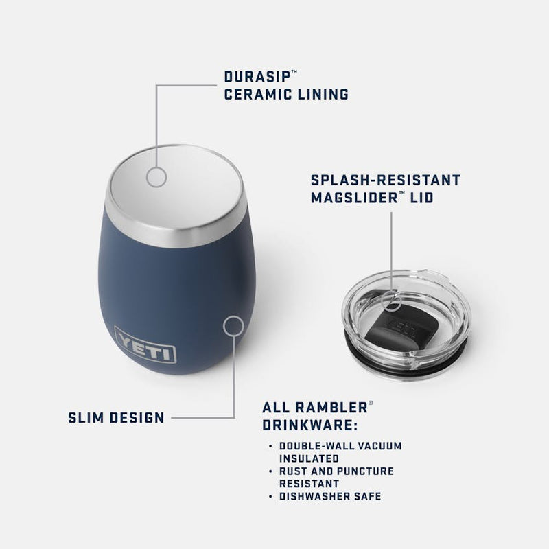 Load image into Gallery viewer, YETI Rambler 10 oz Wine Tumbler with DuraSip™ Ceramic Lining
