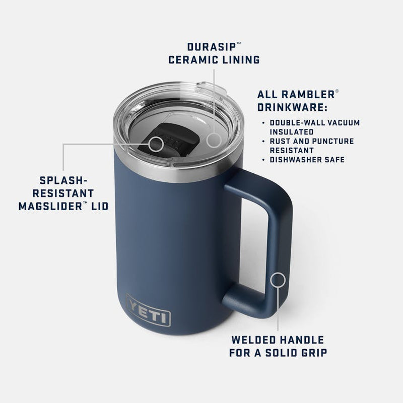 Load image into Gallery viewer, YETI Rambler 24 oz Mug with with DuraSip™ Ceramic Lining

