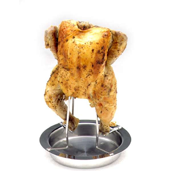 Load image into Gallery viewer, Norpro Stainless Steel Vertical Poultry Roaster
