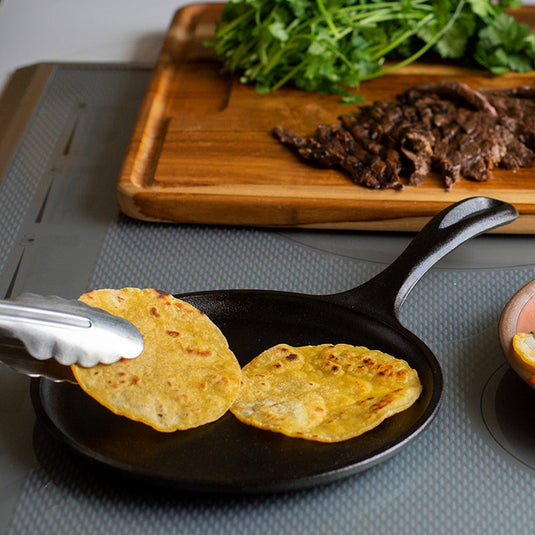Lodge 8 Inch Round Seasoned Cast Iron Griddle