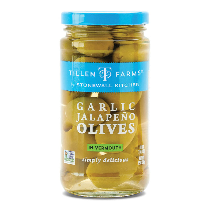 Tillen Farms Garlic Jalapeño Olives
