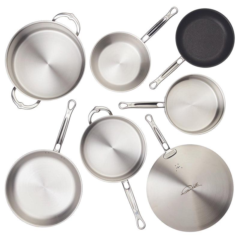 Load image into Gallery viewer, Hestan Thomas Keller Insignia Commercial Clad Stainless Steel 7-Piece Cookware Set
