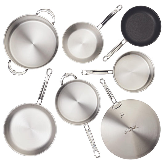 Hestan Thomas Keller Insignia Commercial Clad Stainless Steel 7-Piece Cookware Set