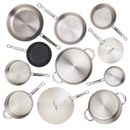 Hestan Thomas Keller Insignia Commercial Clad Stainless Steel 11-Piece Cookware Set