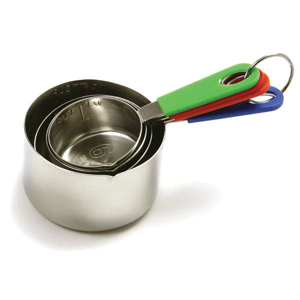 Load image into Gallery viewer, Norpro Stainless Steel Measuring Cups with Silicone Handles
