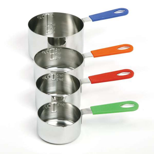 Norpro Stainless Steel Measuring Cups with Silicone Handles