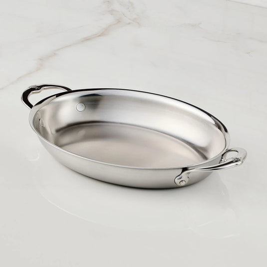 Hestan Provisions Medium Clad Oval Au Gratin