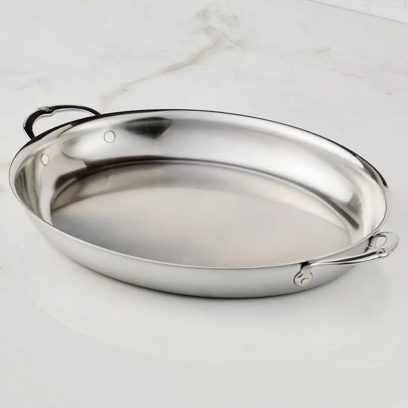 Load image into Gallery viewer, Hestan Provisions Large Clad Oval Roaster
