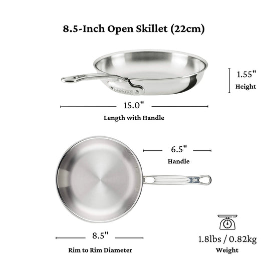 Hestan ProBond Luxe Polished Clad Stainless Steel Ultimate Set, 10-Piece